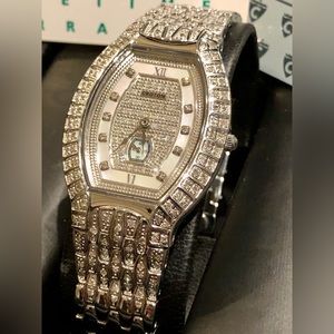 Croton Diamond Mop Swiss Movt Sapphire Watch
